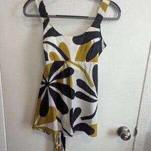 Marimekko Floral Top with Tie